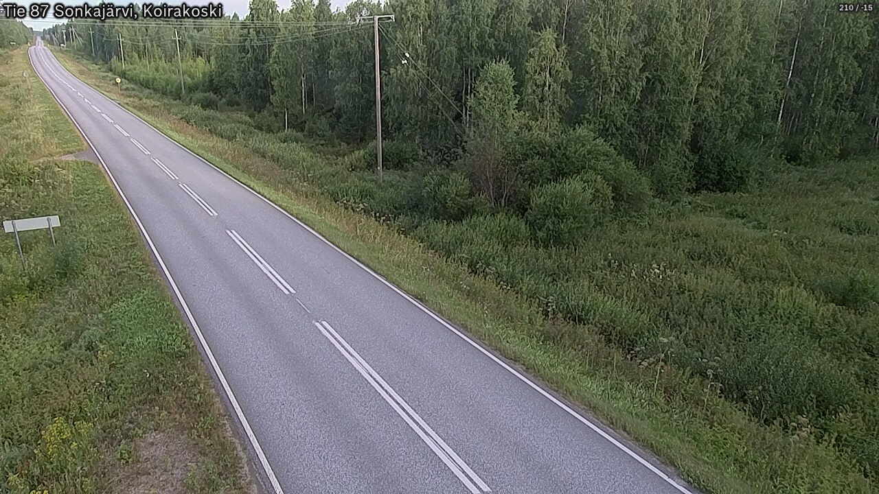 Weather Camera Image Road 87 Sonkajärvi, Koirakoski, Sonkajärvi, Pohjois-Savo