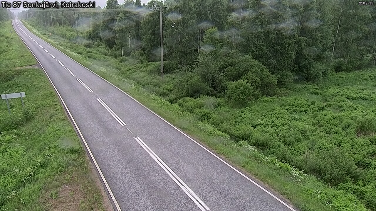Weather Camera Image Road 87 Sonkajärvi, Koirakoski, Sonkajärvi, Pohjois-Savo