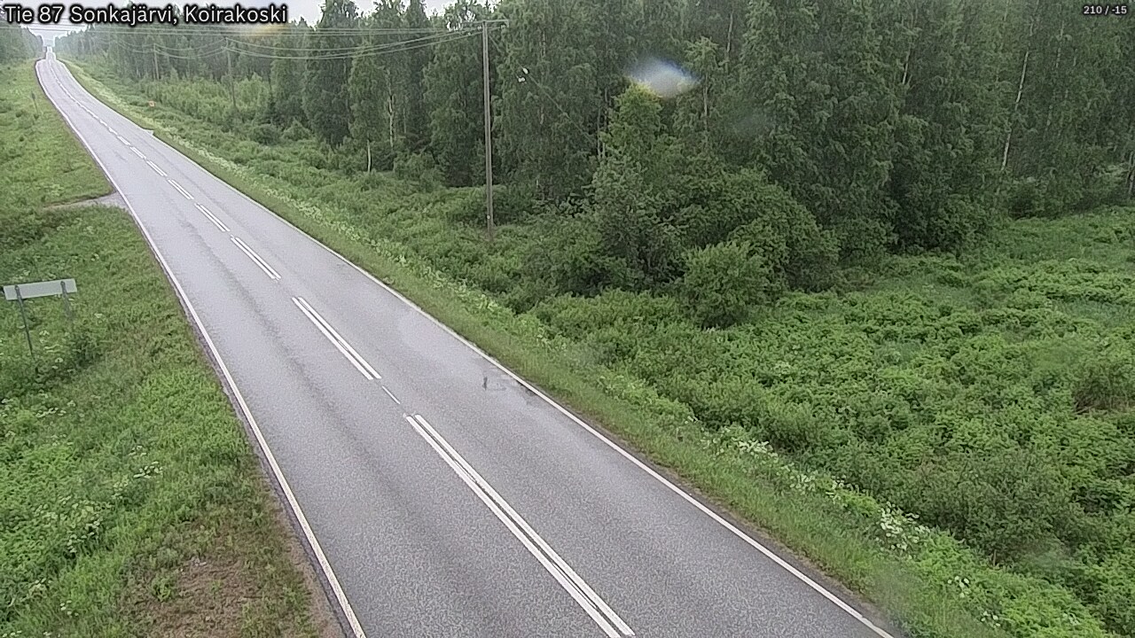Weather Camera Image Road 87 Sonkajärvi, Koirakoski, Sonkajärvi, Pohjois-Savo