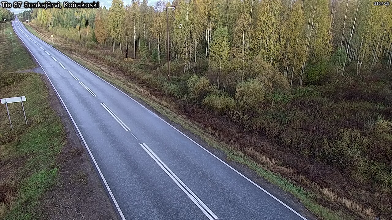 Weather Camera Image Road 87 Sonkajärvi, Koirakoski, Sonkajärvi, Pohjois-Savo