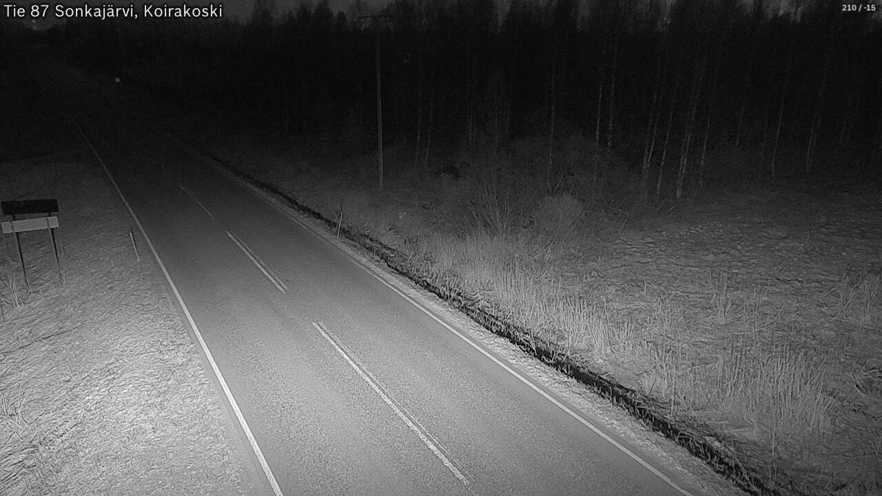 Weather Camera Image Road 87 Sonkajärvi, Koirakoski, Sonkajärvi, Pohjois-Savo