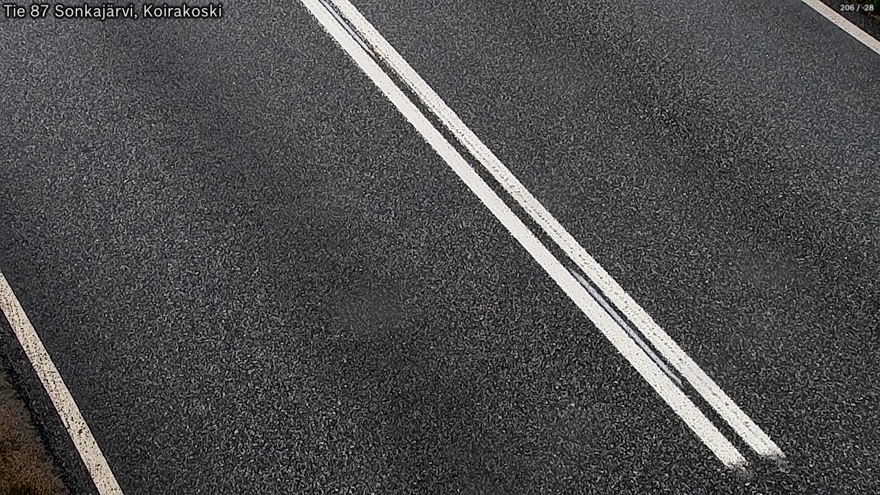 Weather Camera Image Väg 87 Sonkajärvi, Koirakosk, Sonkajärvi, Pohjois-Savo