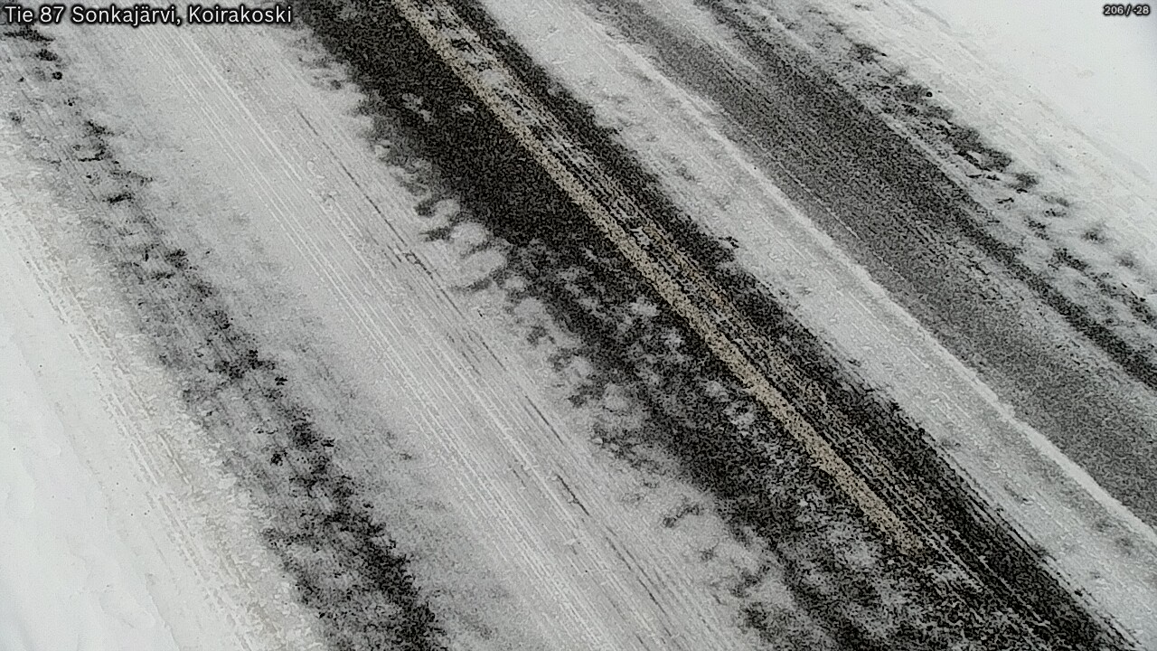 Weather Camera Image Väg 87 Sonkajärvi, Koirakosk, Sonkajärvi, Pohjois-Savo