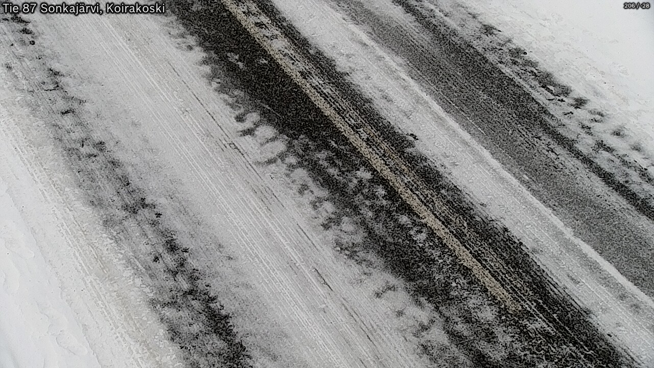 Weather Camera Image Väg 87 Sonkajärvi, Koirakosk, Sonkajärvi, Pohjois-Savo