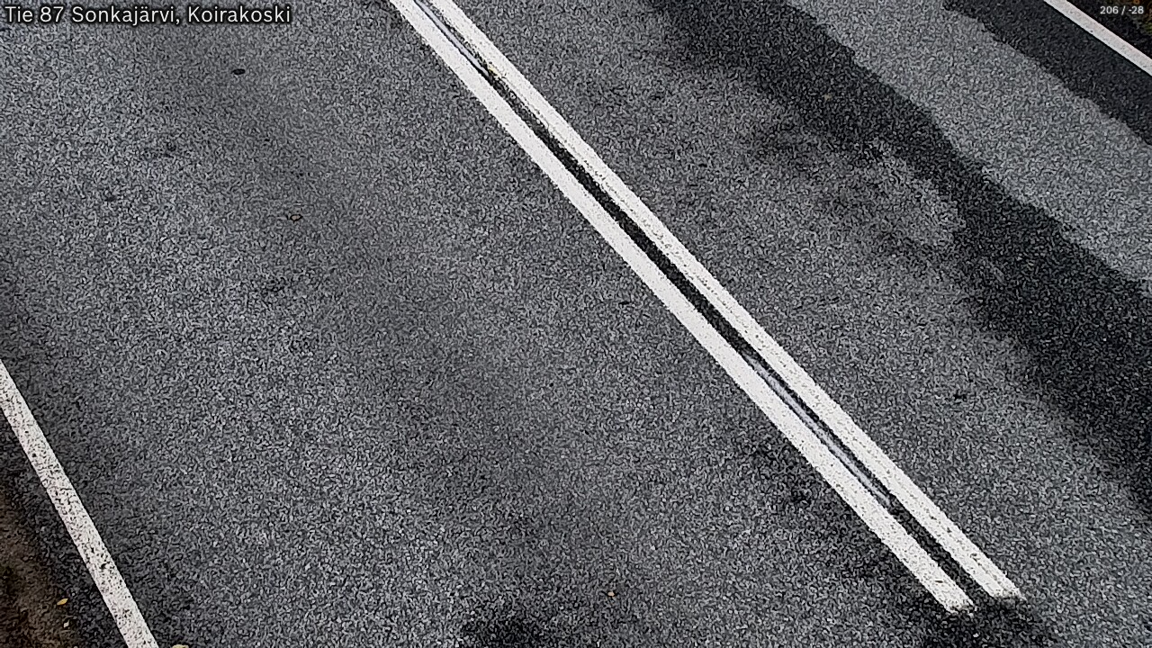 Weather Camera Image Väg 87 Sonkajärvi, Koirakosk, Sonkajärvi, Pohjois-Savo