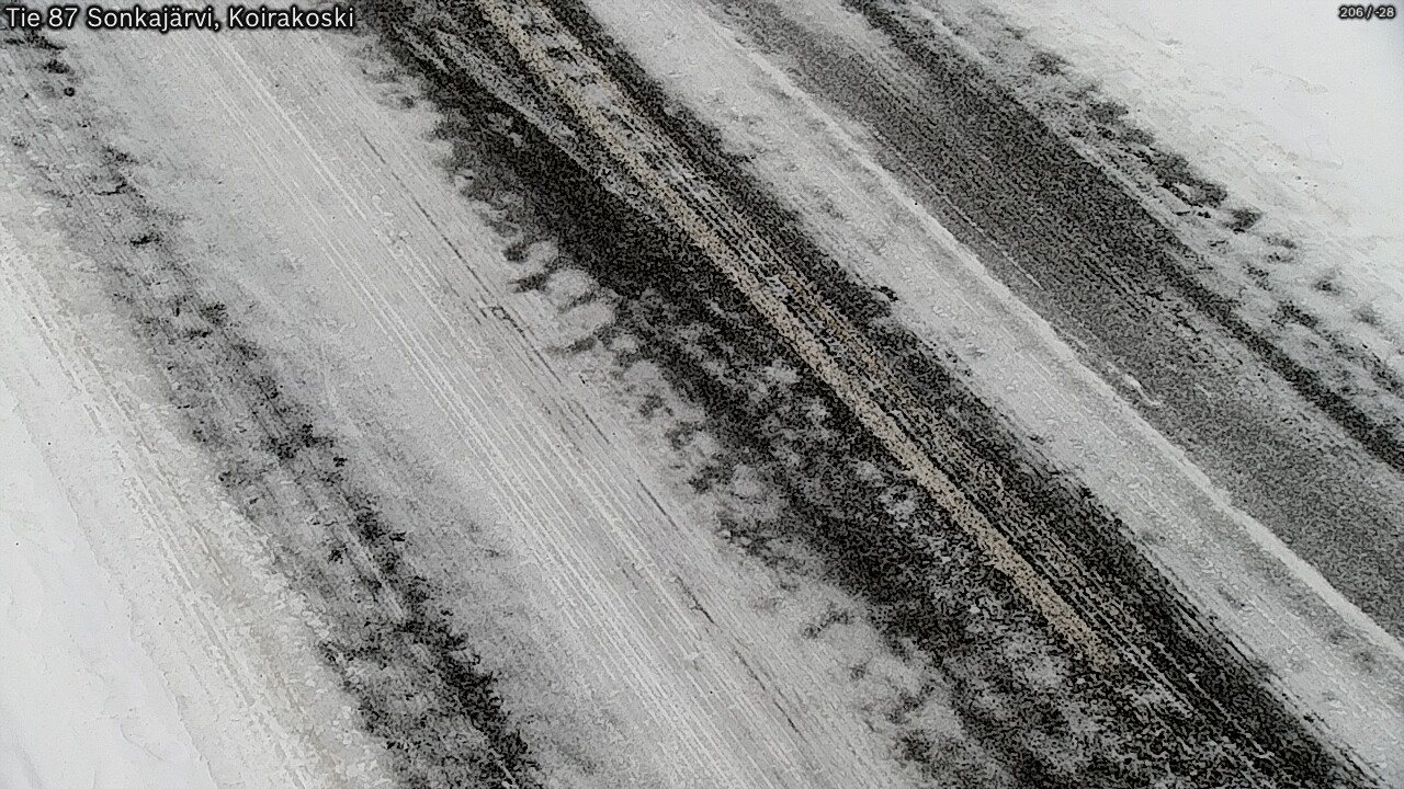 Weather Camera Image Väg 87 Sonkajärvi, Koirakosk, Sonkajärvi, Pohjois-Savo