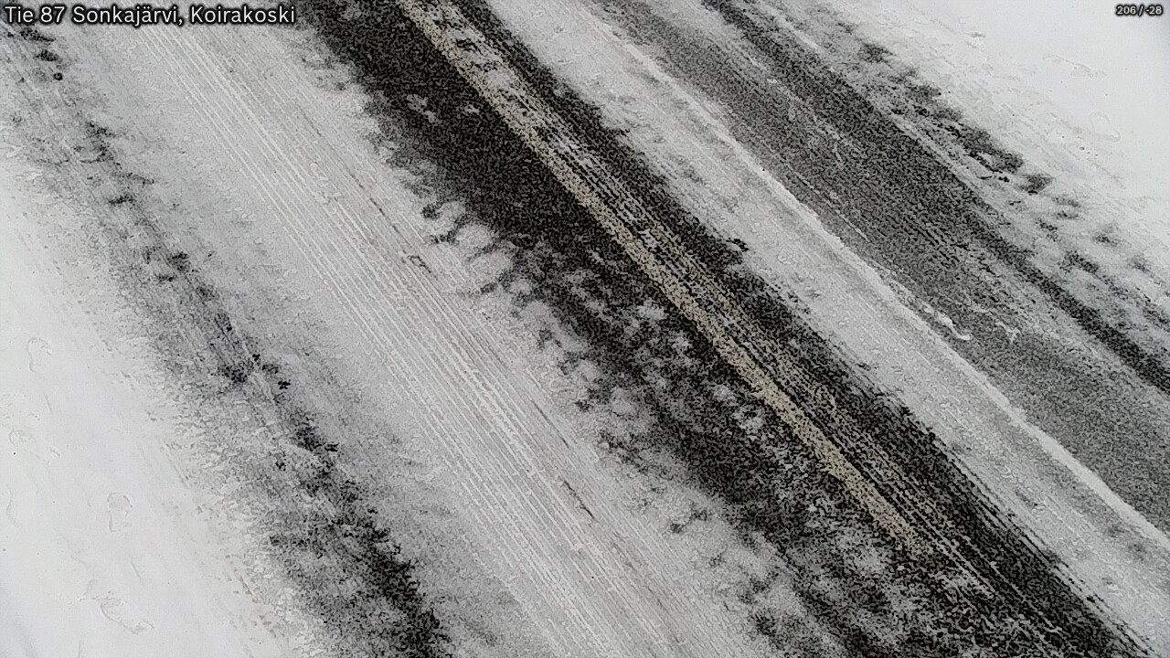 Weather Camera Image Väg 87 Sonkajärvi, Koirakosk, Sonkajärvi, Pohjois-Savo