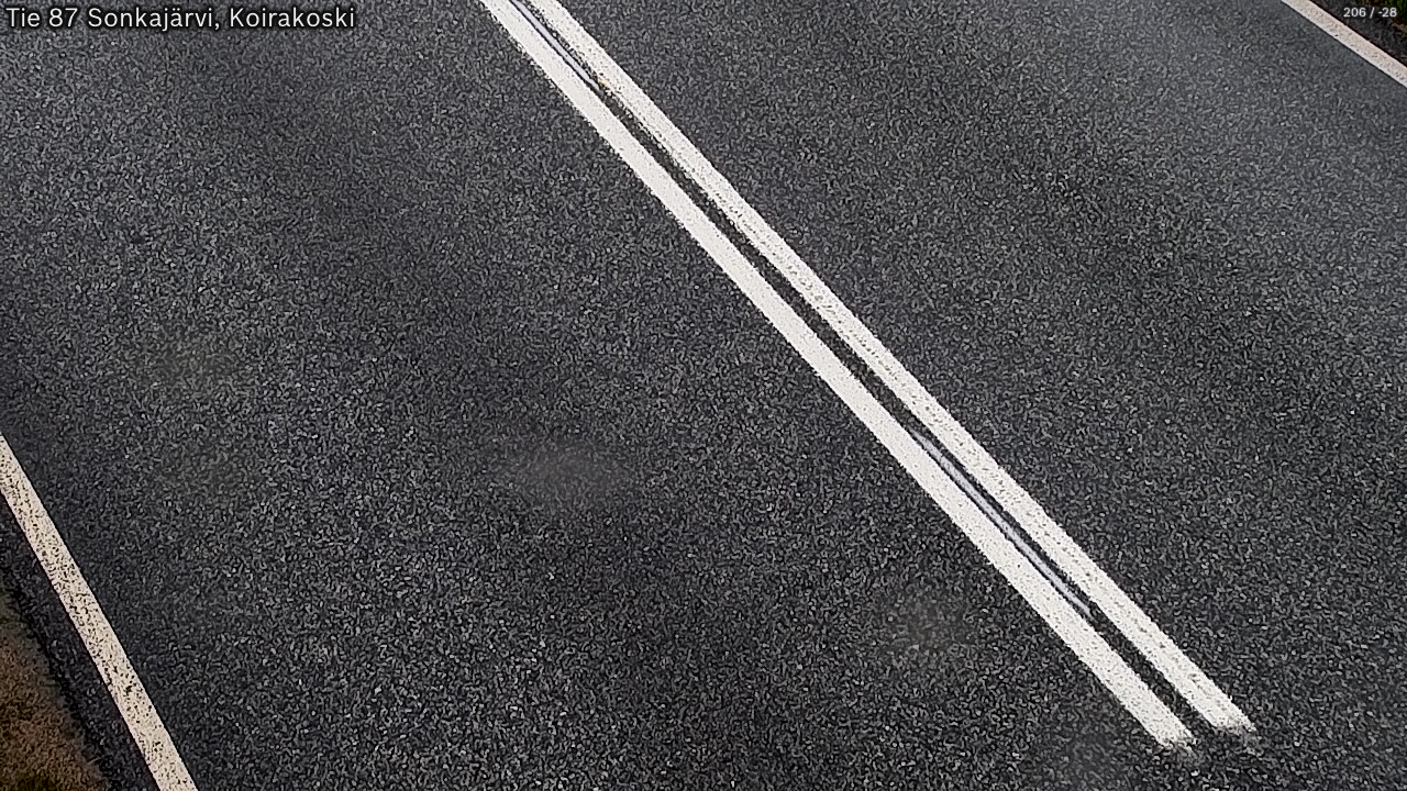 Weather Camera Image Väg 87 Sonkajärvi, Koirakosk, Sonkajärvi, Pohjois-Savo