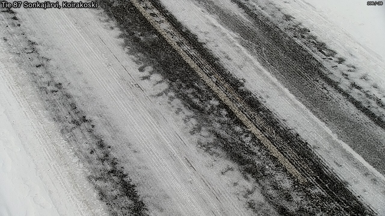 Weather Camera Image Väg 87 Sonkajärvi, Koirakosk, Sonkajärvi, Pohjois-Savo