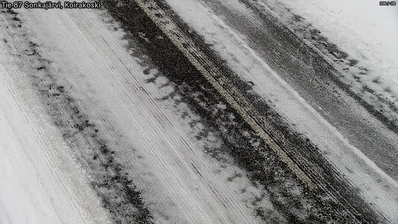 Weather Camera Image Väg 87 Sonkajärvi, Koirakosk, Sonkajärvi, Pohjois-Savo