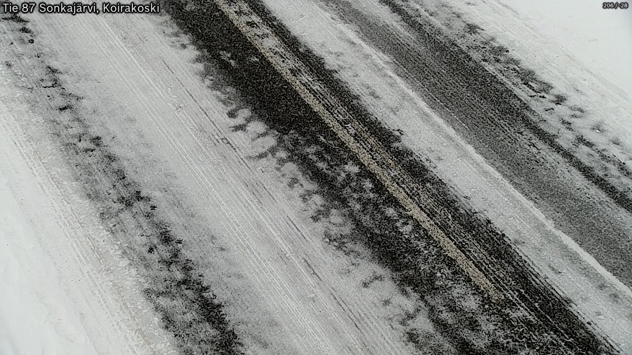 Weather Camera Image Väg 87 Sonkajärvi, Koirakosk, Sonkajärvi, Pohjois-Savo