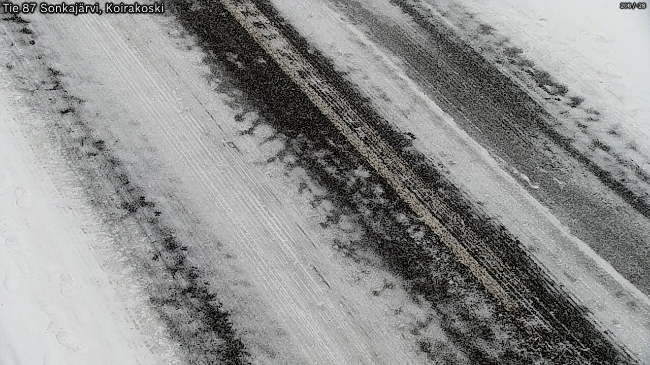 Weather Camera Image Väg 87 Sonkajärvi, Koirakosk, Sonkajärvi, Pohjois-Savo