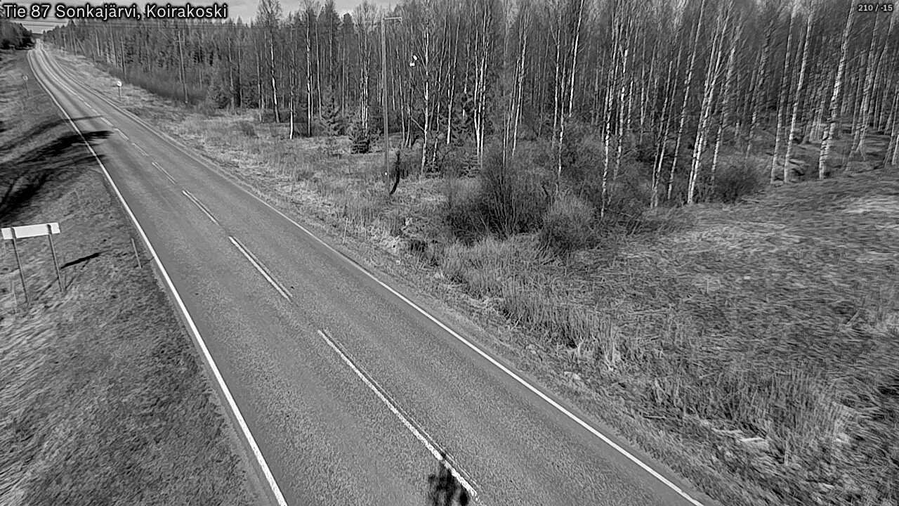 Weather Camera Image Road 87 Sonkajärvi, Koirakoski, Sonkajärvi, Pohjois-Savo