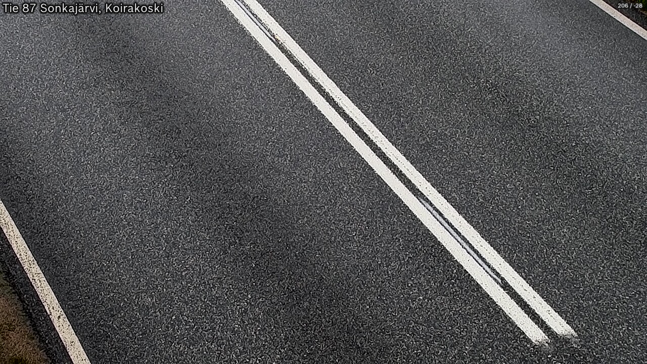 Weather Camera Image Väg 87 Sonkajärvi, Koirakosk, Sonkajärvi, Pohjois-Savo