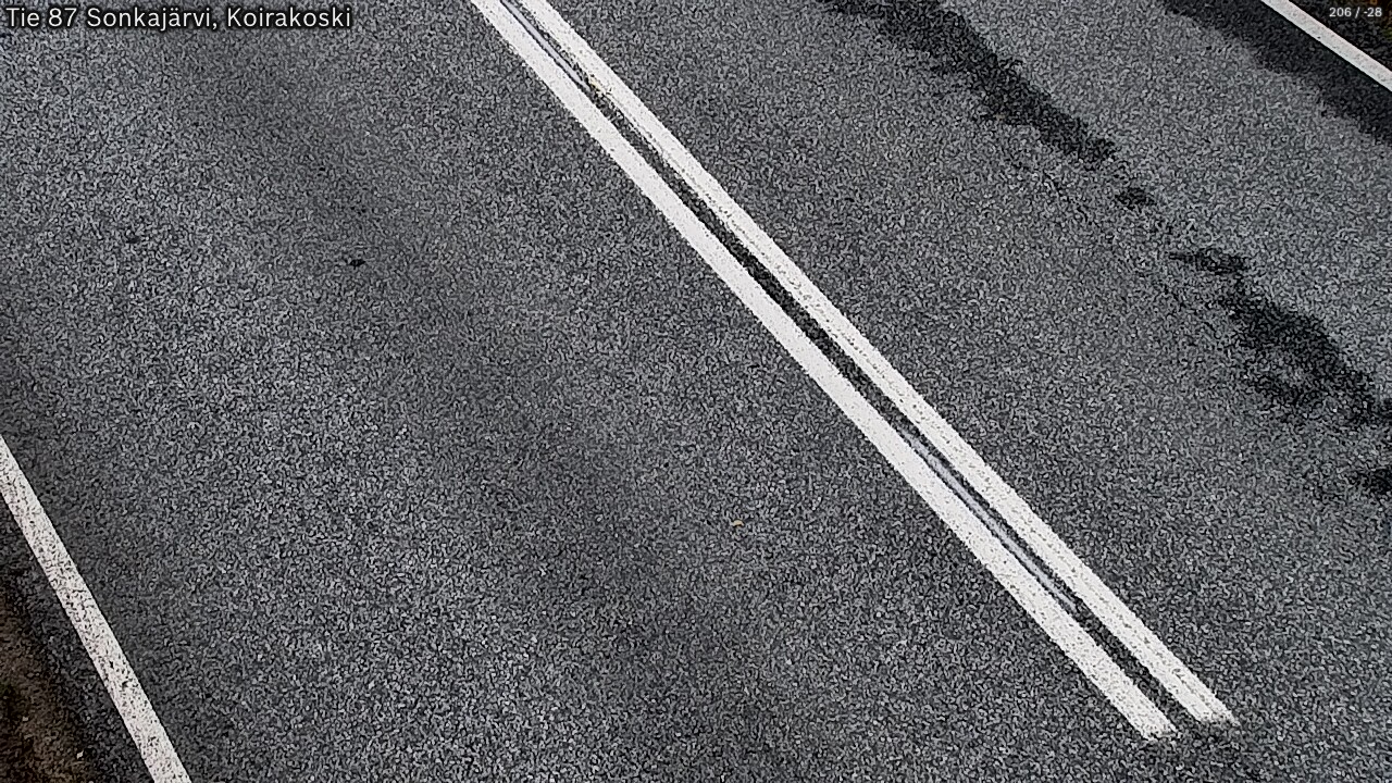 Weather Camera Image Väg 87 Sonkajärvi, Koirakosk, Sonkajärvi, Pohjois-Savo