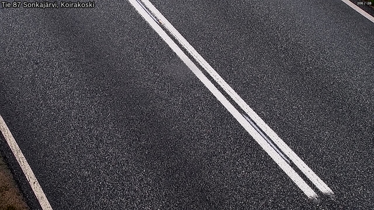 Weather Camera Image Väg 87 Sonkajärvi, Koirakosk, Sonkajärvi, Pohjois-Savo