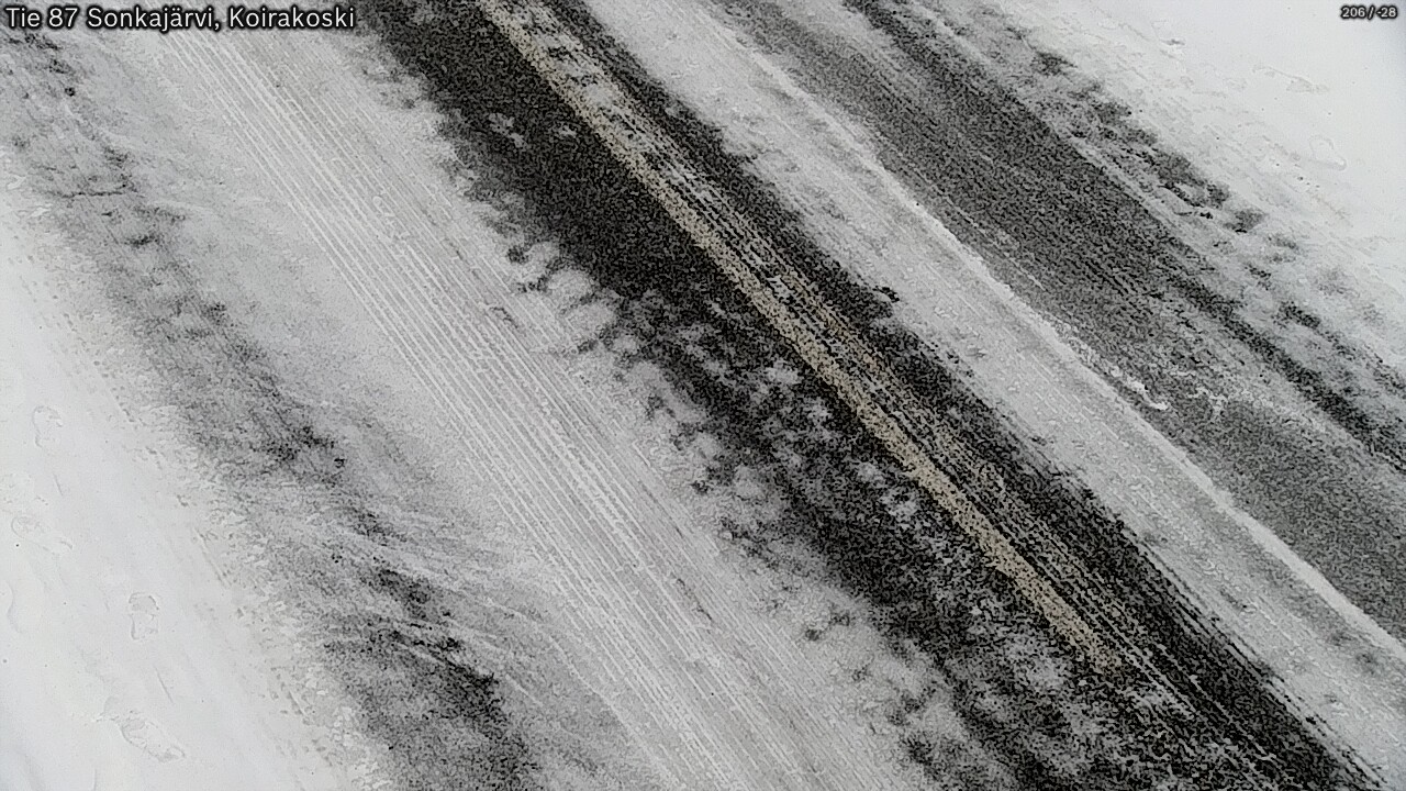 Weather Camera Image Väg 87 Sonkajärvi, Koirakosk, Sonkajärvi, Pohjois-Savo