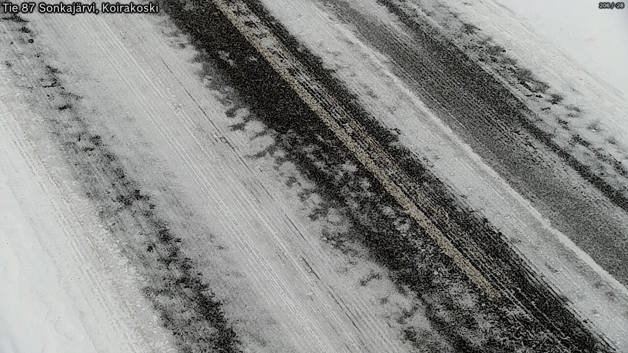 Weather Camera Image Väg 87 Sonkajärvi, Koirakosk, Sonkajärvi, Pohjois-Savo