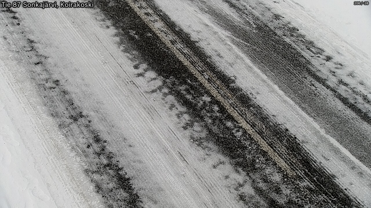 Weather Camera Image Väg 87 Sonkajärvi, Koirakosk, Sonkajärvi, Pohjois-Savo