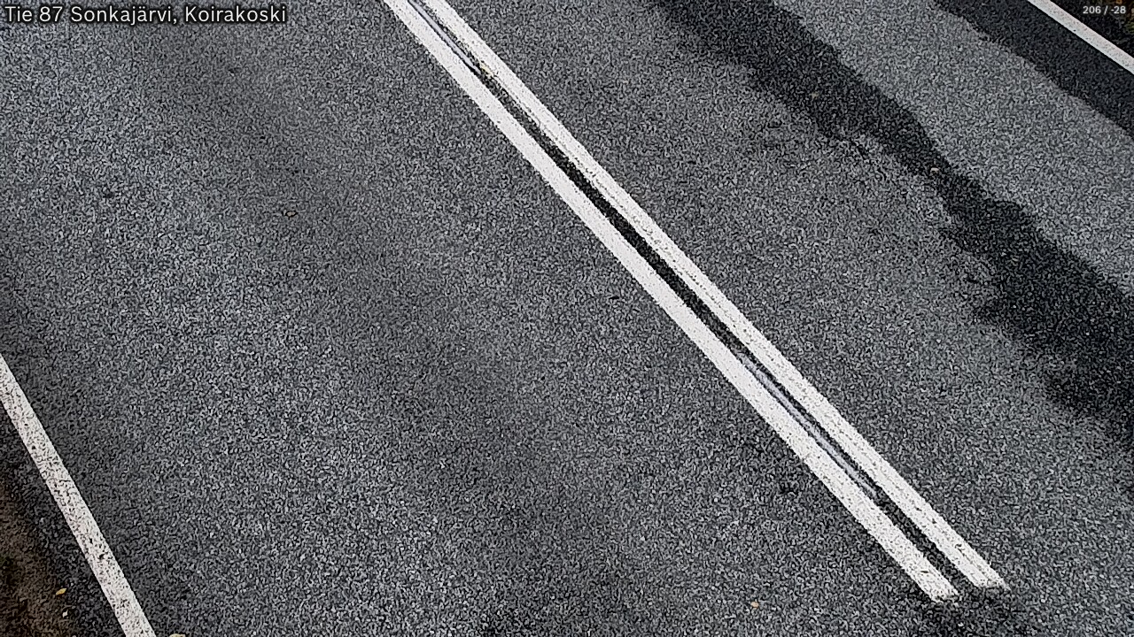 Weather Camera Image Väg 87 Sonkajärvi, Koirakosk, Sonkajärvi, Pohjois-Savo