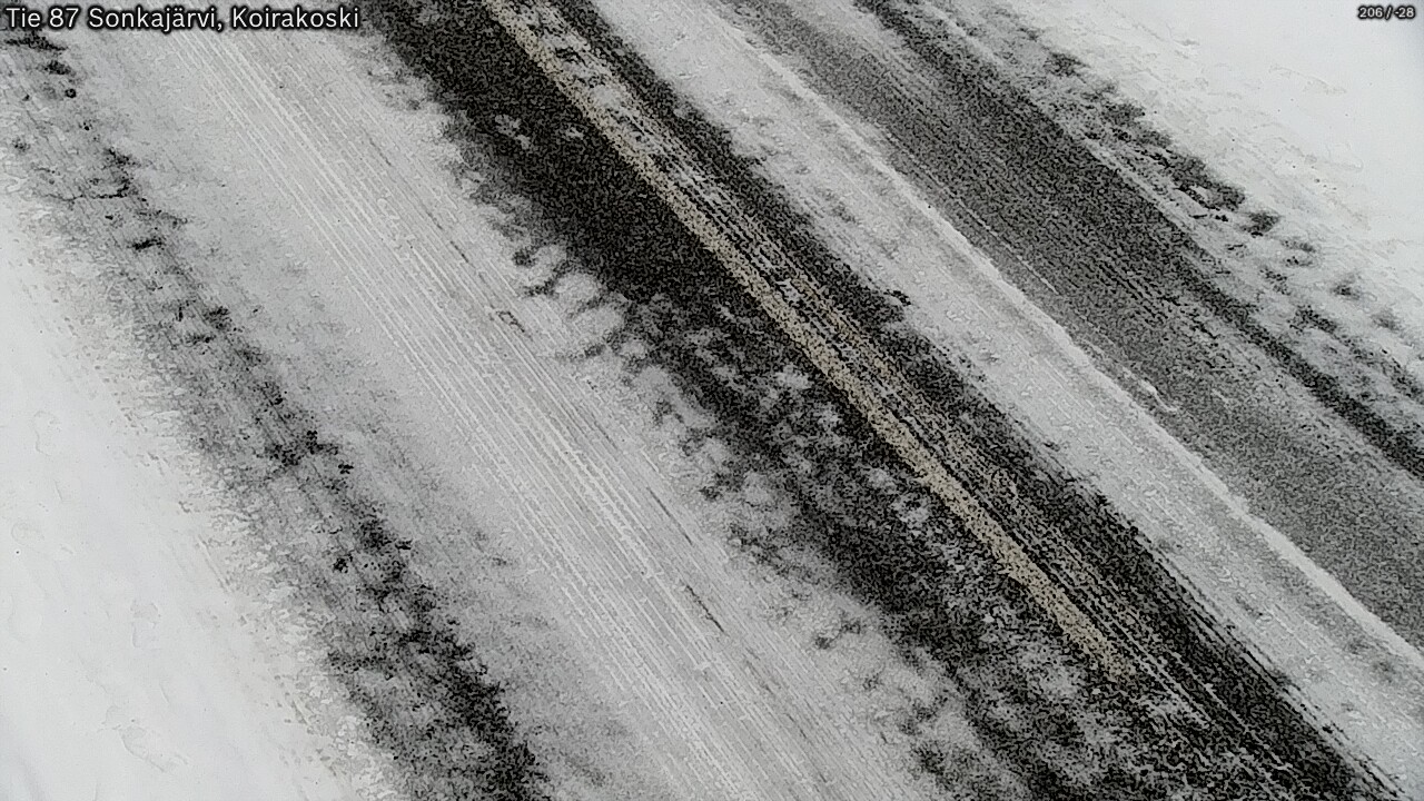 Weather Camera Image Väg 87 Sonkajärvi, Koirakosk, Sonkajärvi, Pohjois-Savo
