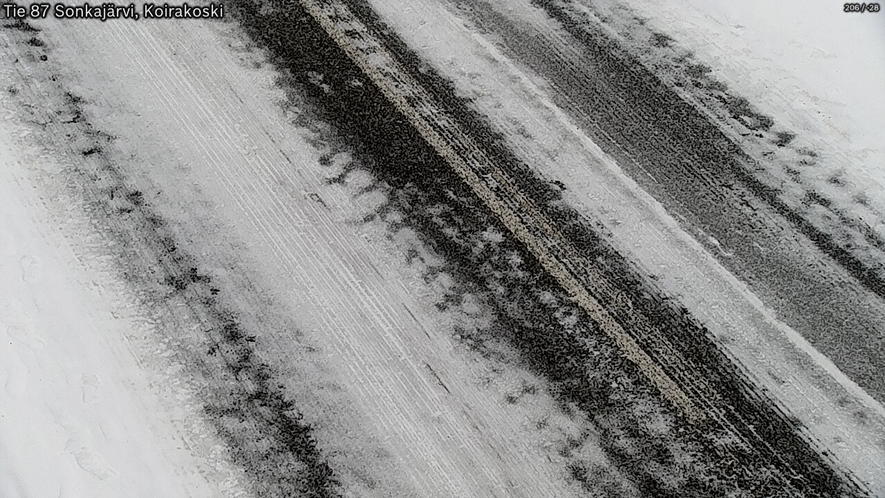 Weather Camera Image Väg 87 Sonkajärvi, Koirakosk, Sonkajärvi, Pohjois-Savo