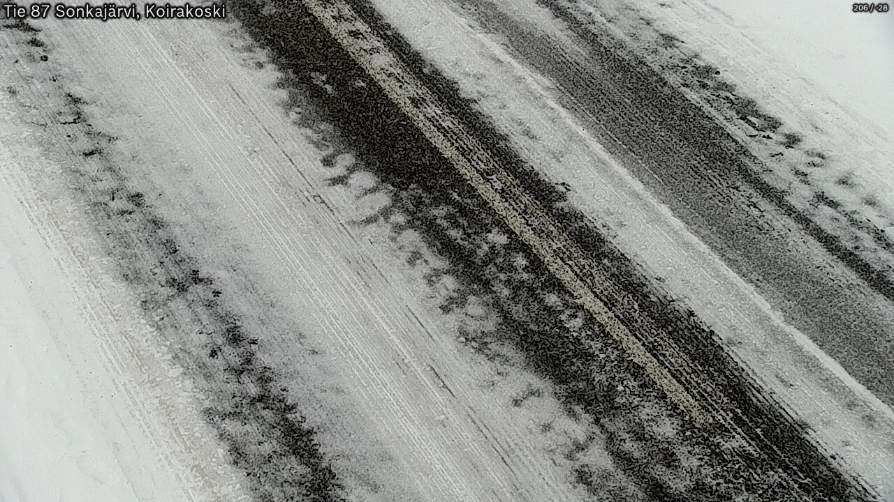 Weather Camera Image Väg 87 Sonkajärvi, Koirakosk, Sonkajärvi, Pohjois-Savo