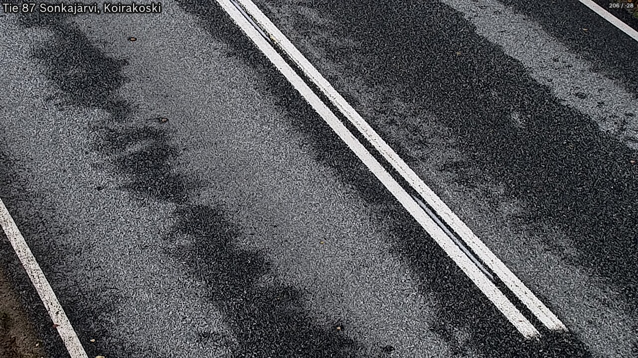 Weather Camera Image Väg 87 Sonkajärvi, Koirakosk, Sonkajärvi, Pohjois-Savo