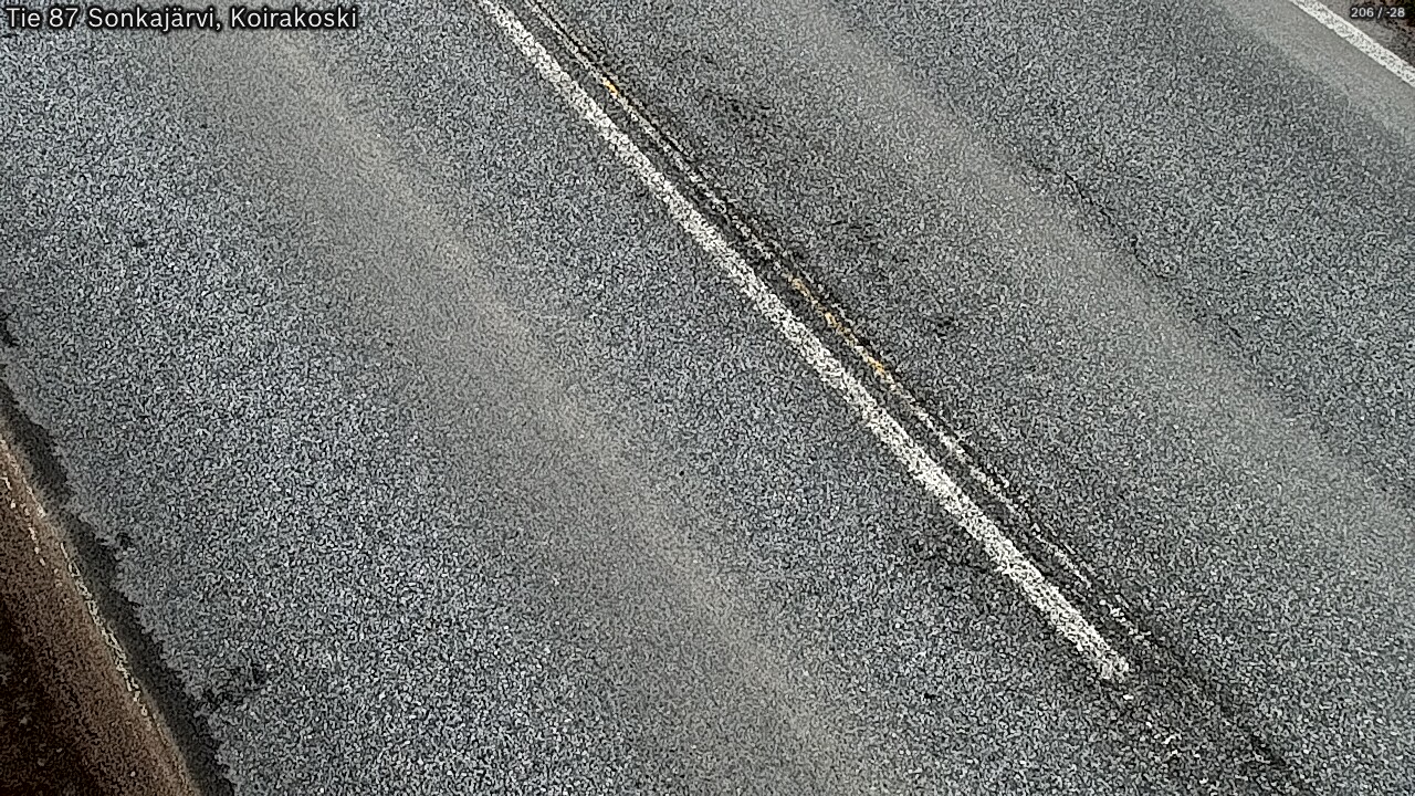 Weather Camera Image Väg 87 Sonkajärvi, Koirakosk, Sonkajärvi, Pohjois-Savo