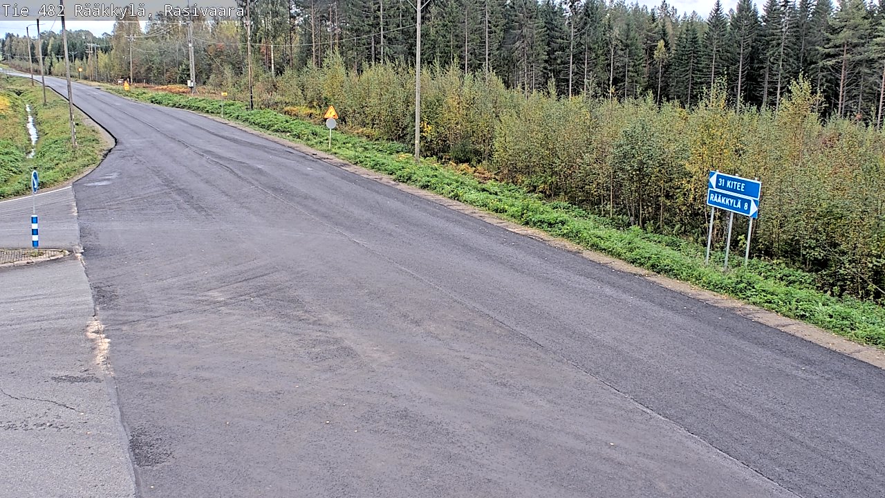 Weather Camera Image Väg 482 Rääkkylä, Rasivaara, Rääkkylä, Pohjois-Karjala