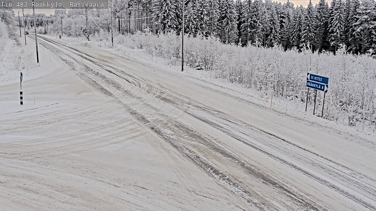 Weather Camera Image Väg 482 Rääkkylä, Rasivaara, Rääkkylä, Pohjois-Karjala
