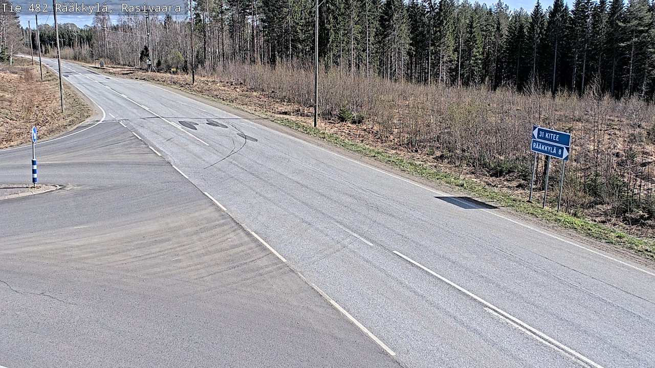 Weather Camera Image Väg 482 Rääkkylä, Rasivaara, Rääkkylä, Pohjois-Karjala