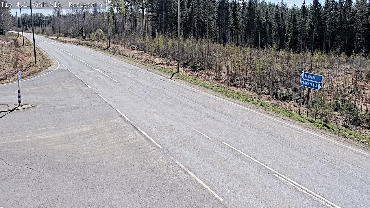 Weather Camera Image Road 482 Rääkkylä, Rasivaara, Rääkkylä, Pohjois-Karjala