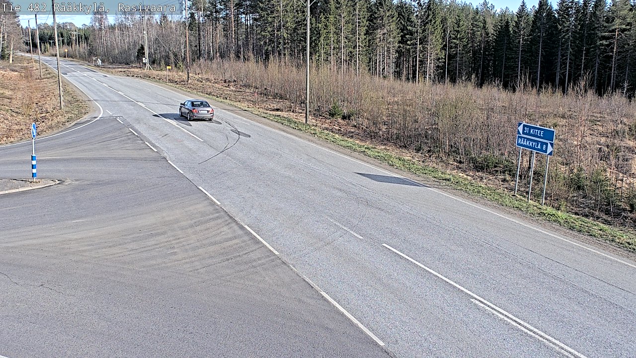 Weather Camera Image Väg 482 Rääkkylä, Rasivaara, Rääkkylä, Pohjois-Karjala