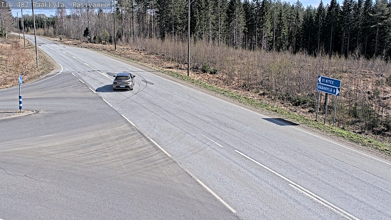 Weather Camera Image Väg 482 Rääkkylä, Rasivaara, Rääkkylä, Pohjois-Karjala