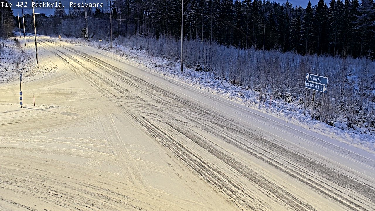 Weather Camera Image Väg 482 Rääkkylä, Rasivaara, Rääkkylä, Pohjois-Karjala