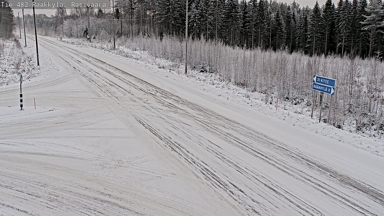Weather Camera Image Väg 482 Rääkkylä, Rasivaara, Rääkkylä, Pohjois-Karjala