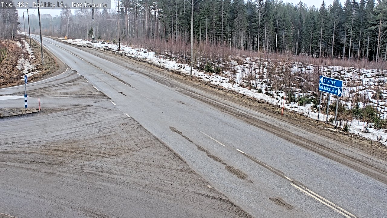 Weather Camera Image Road 482 Rääkkylä, Rasivaara, Rääkkylä, Pohjois-Karjala