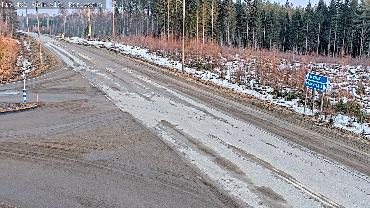 Weather Camera Image Road 482 Rääkkylä, Rasivaara, Rääkkylä, Pohjois-Karjala