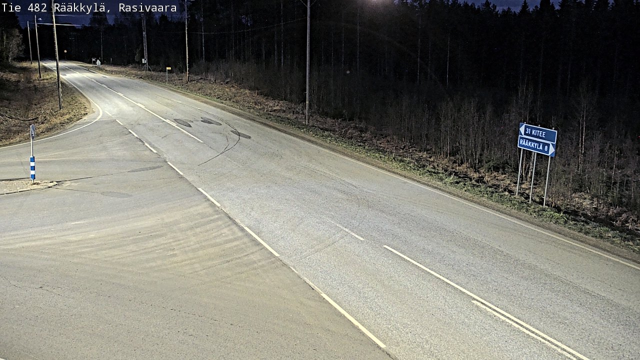 Weather Camera Image Väg 482 Rääkkylä, Rasivaara, Rääkkylä, Pohjois-Karjala