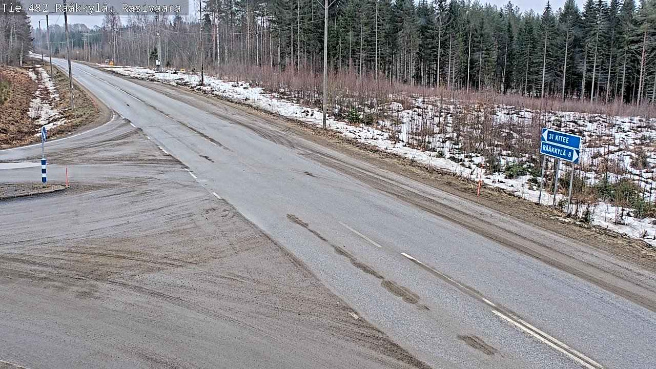 Weather Camera Image Road 482 Rääkkylä, Rasivaara, Rääkkylä, Pohjois-Karjala