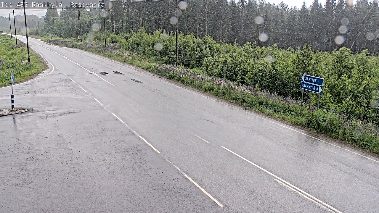 Weather Camera Image Väg 482 Rääkkylä, Rasivaara, Rääkkylä, Pohjois-Karjala