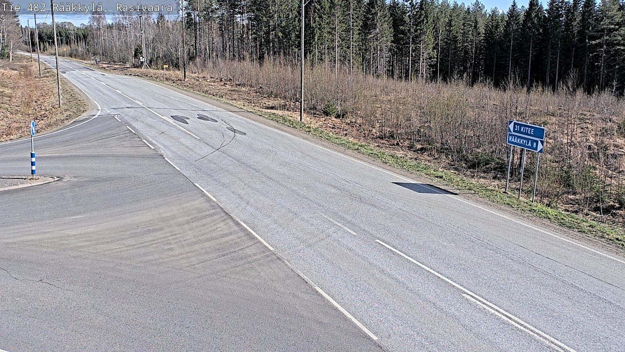 Weather Camera Image Väg 482 Rääkkylä, Rasivaara, Rääkkylä, Pohjois-Karjala