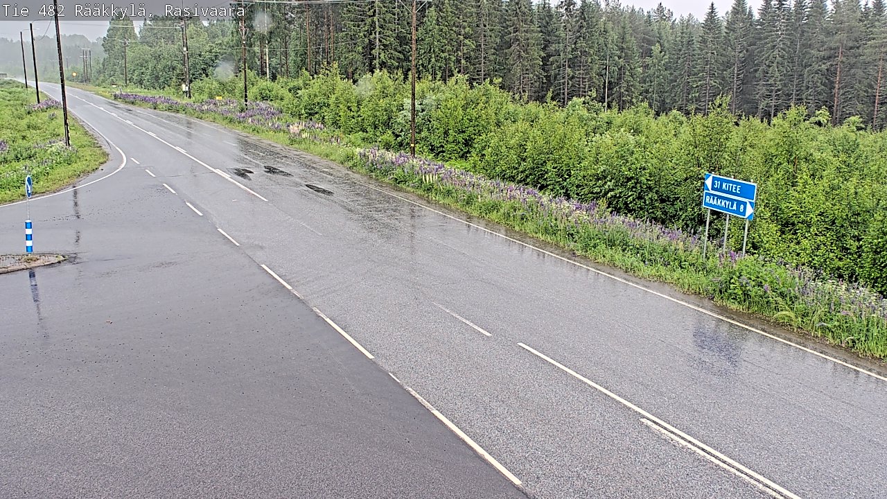 Weather Camera Image Road 482 Rääkkylä, Rasivaara, Rääkkylä, Pohjois-Karjala