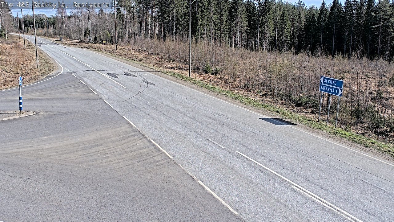 Weather Camera Image Väg 482 Rääkkylä, Rasivaara, Rääkkylä, Pohjois-Karjala