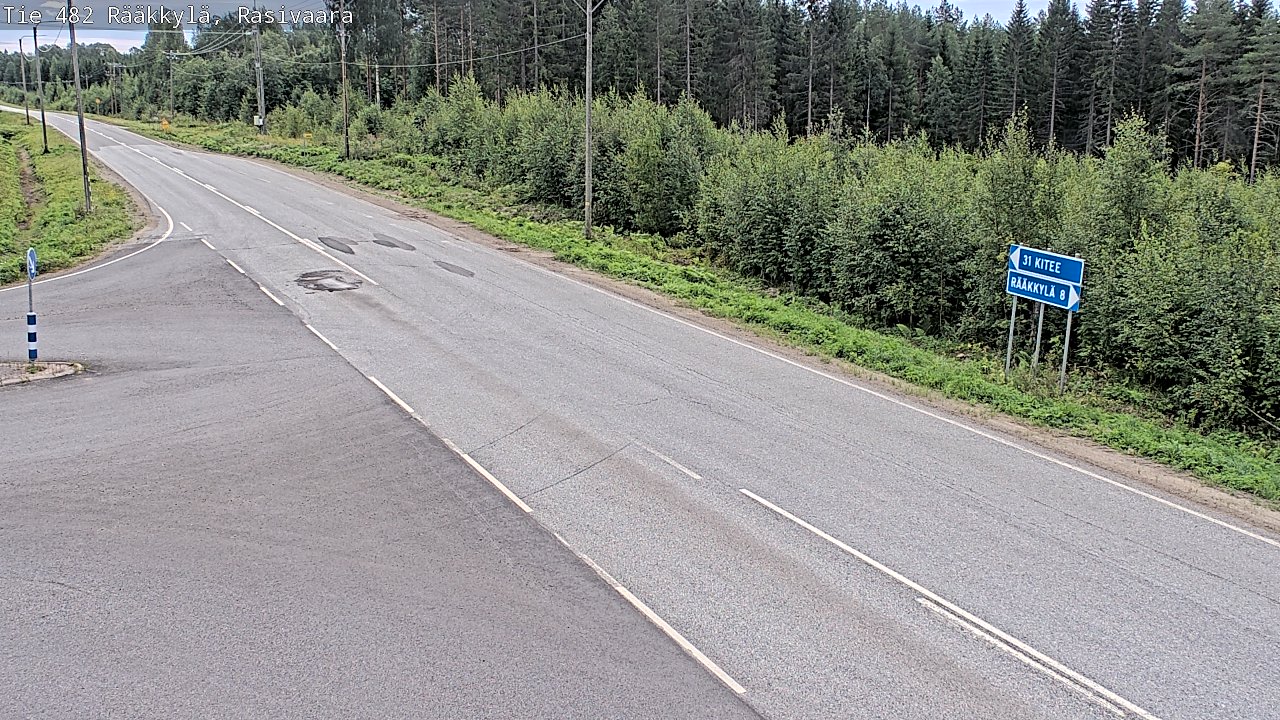 Weather Camera Image Road 482 Rääkkylä, Rasivaara, Rääkkylä, Pohjois-Karjala
