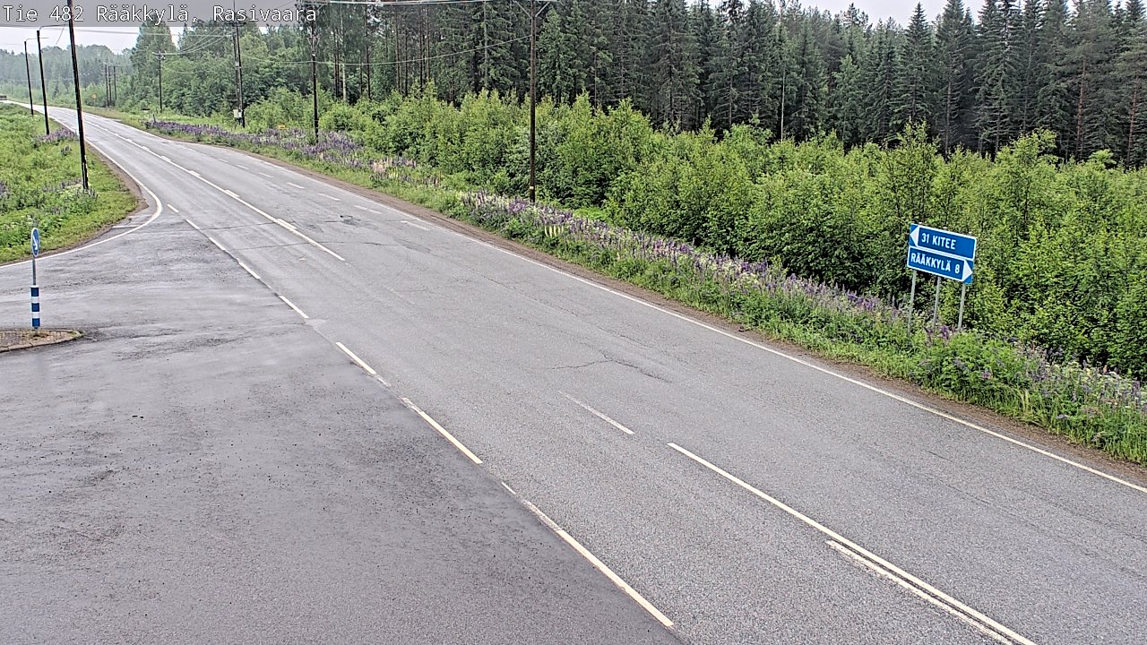 Weather Camera Image Road 482 Rääkkylä, Rasivaara, Rääkkylä, Pohjois-Karjala