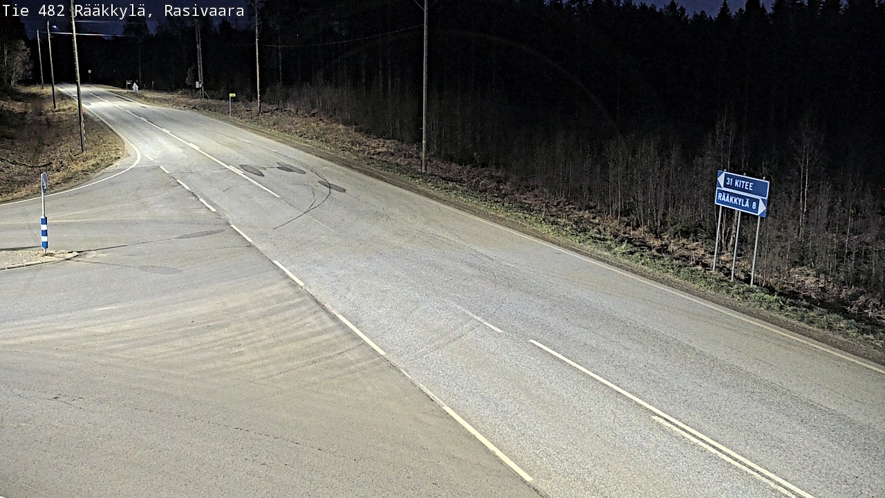 Weather Camera Image Väg 482 Rääkkylä, Rasivaara, Rääkkylä, Pohjois-Karjala