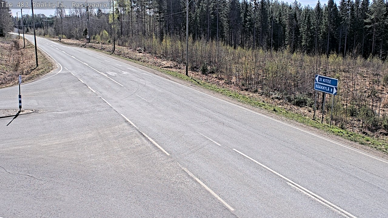 Weather Camera Image Road 482 Rääkkylä, Rasivaara, Rääkkylä, Pohjois-Karjala