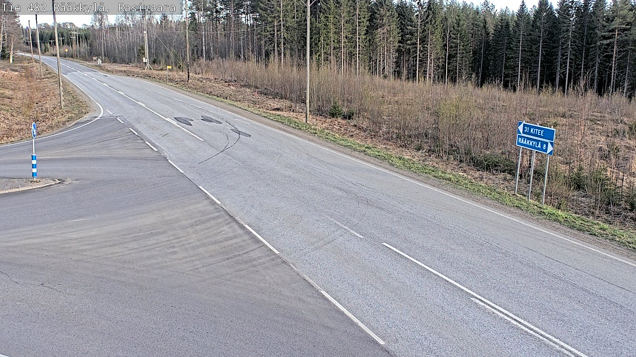 Weather Camera Image Väg 482 Rääkkylä, Rasivaara, Rääkkylä, Pohjois-Karjala